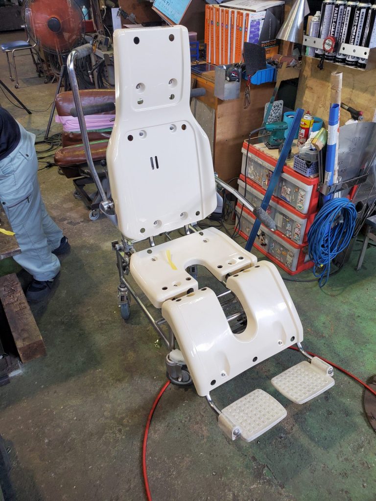 介護用　入浴機器（機械浴用）　車椅子溶接修理